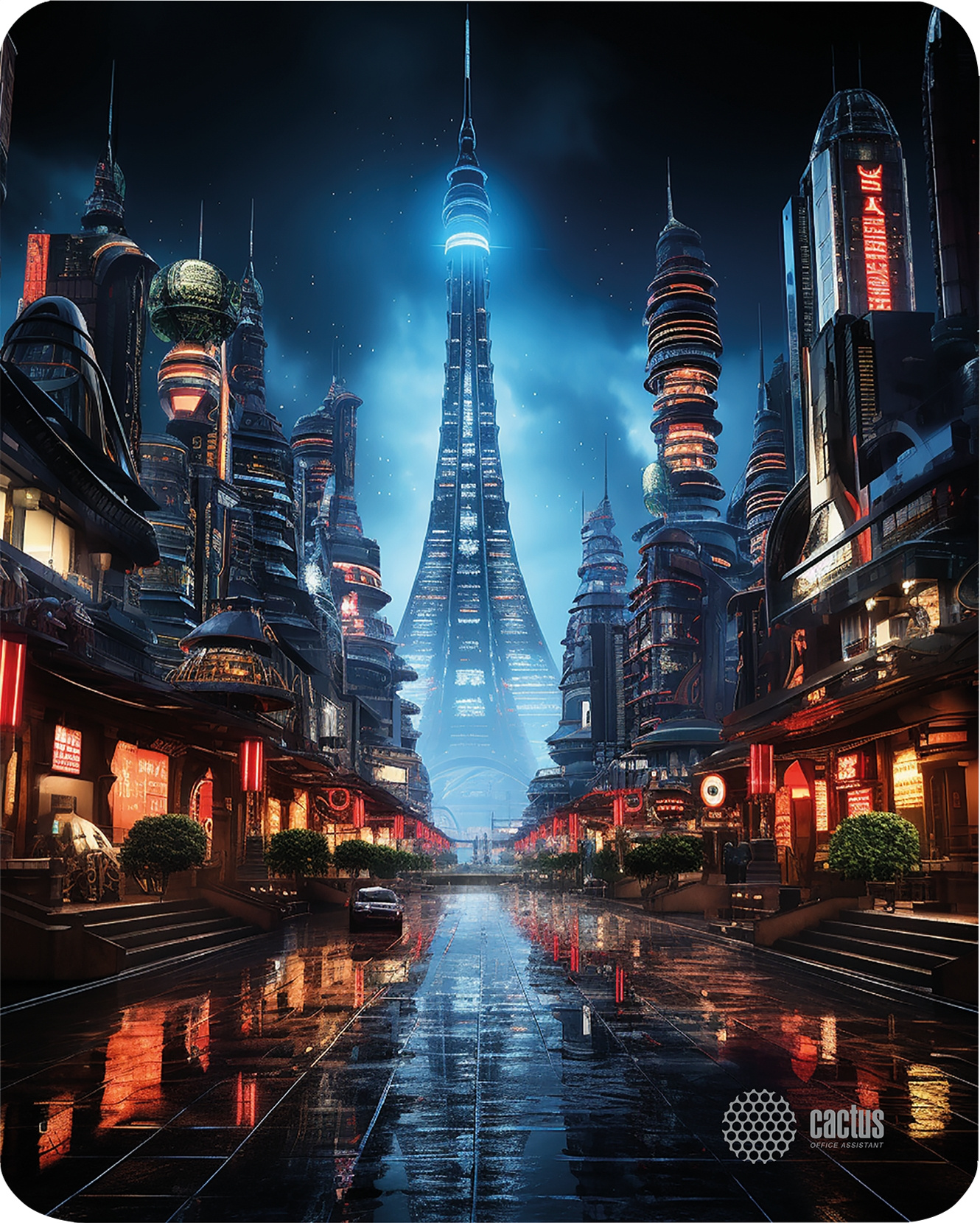

Коврик для мыши Cactus City, игровой, 300x250x3мм, принт (CS-MP-D05M), City