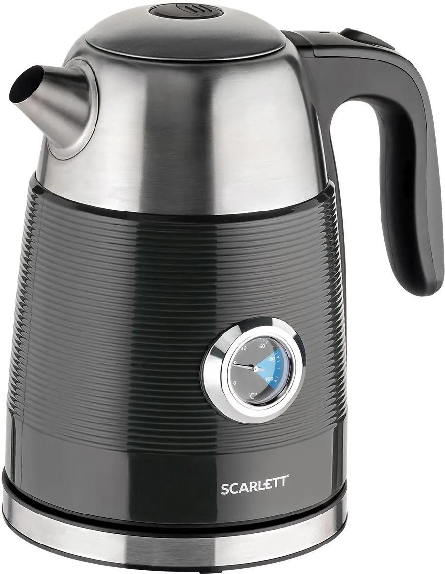

Чайник Scarlett SC-EK21S102 1.7л. 2.2 кВт, металл/пластик, графит, SC-EK21S102