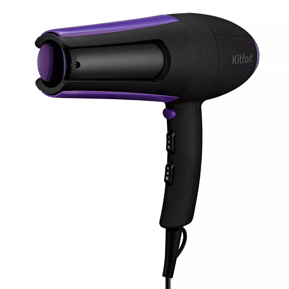 

Фен KITFORT КТ-3232-1 2 кВт, режимов: 3, насадок: 1, черный/фиолетовый, КТ-3232-1