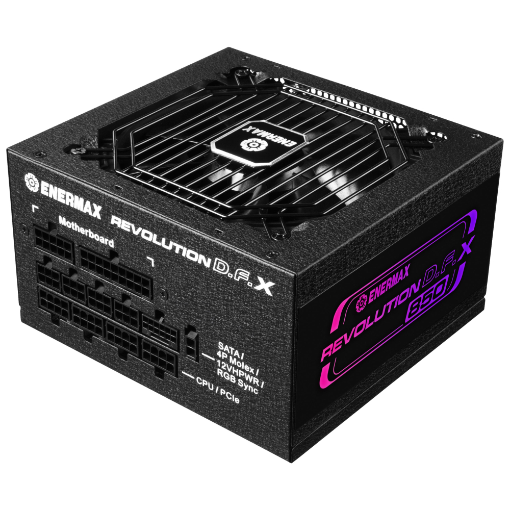 

Блок питания 850 Вт ATX Enermax REVOLUTION D.F., 120 мм, 80 Plus Gold, Retail (ERT850EWT), REVOLUTION D.F.
