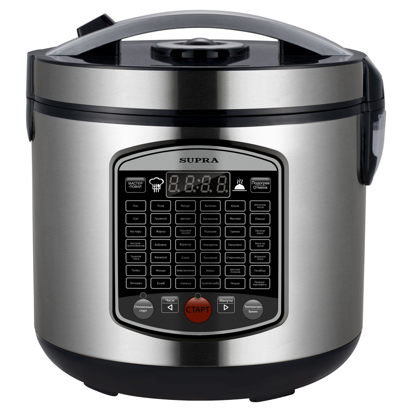 

Мультиварка Supra MCS-5220 5 л, 860 Вт, серебристый/черный, MCS-5220
