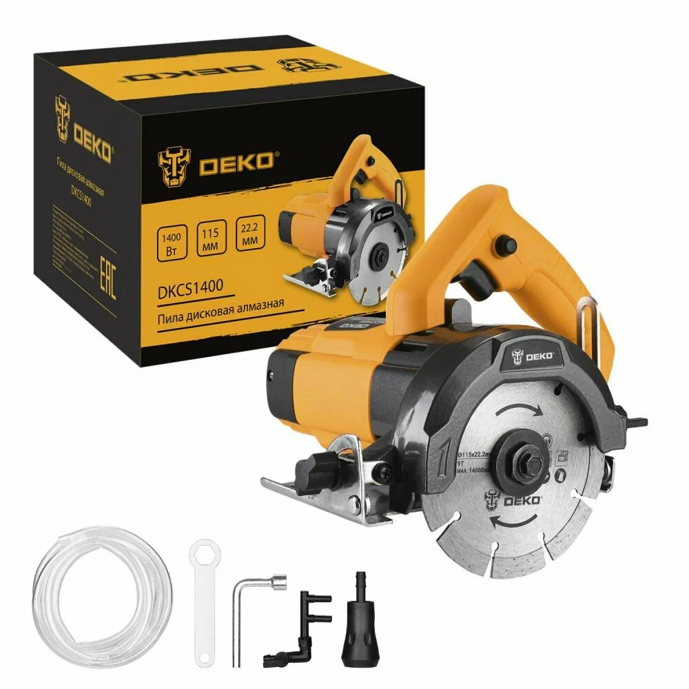 Циркулярная пила Deko DKCS1400, диаметр диска 11.5 см