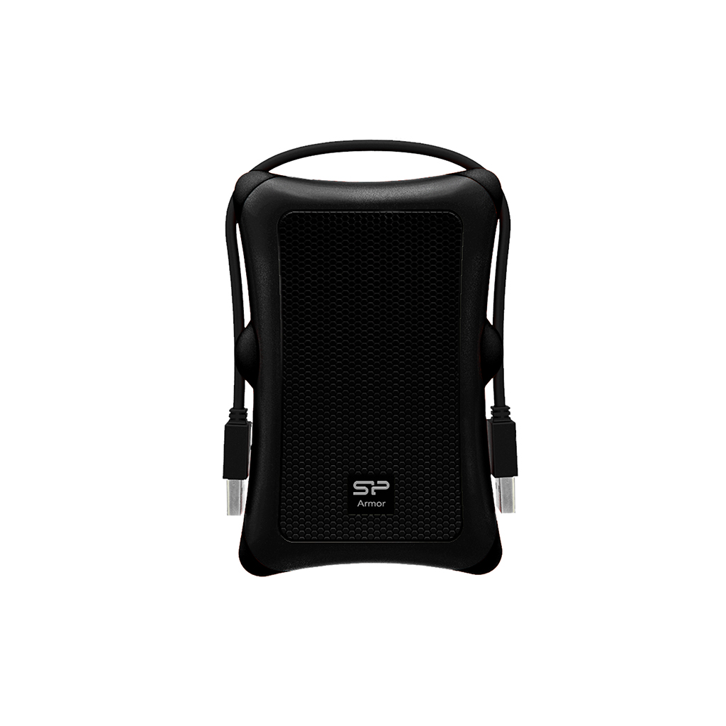 

Внешний жесткий диск (HDD) Silicon Power 1Tb Armor A30, 2.5", USB 3.1 Gen 1, черный (SP010TBPHDA30S3A)