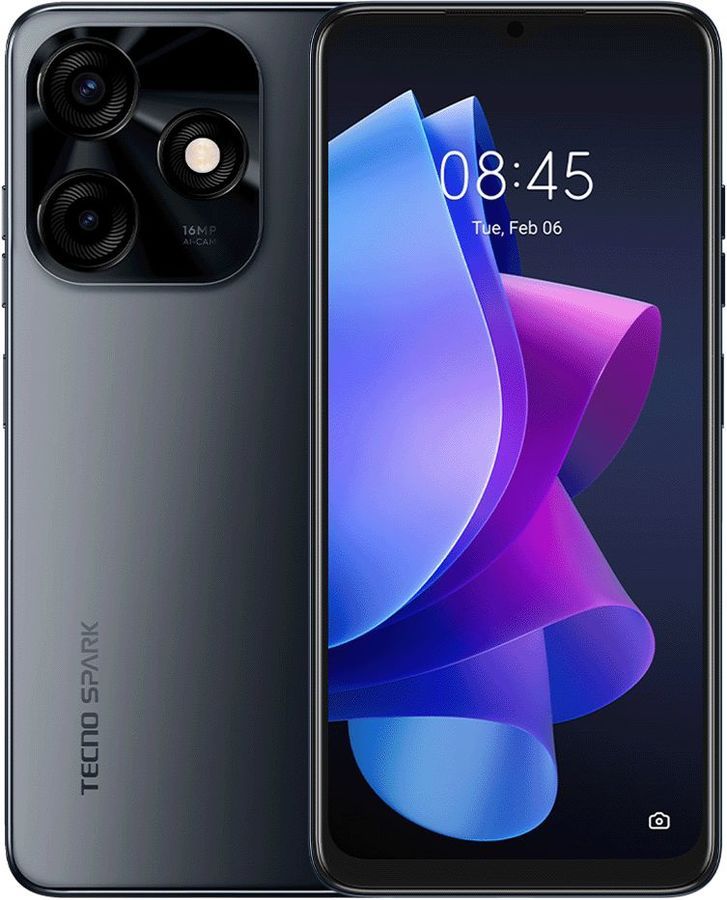 

Смартфон Tecno Spark 10C, 6.56" 720x1612 IPS, Unisoc Tiger T606, 4Gb RAM, 64Gb, 3G/4G, NFC, Wi-Fi, BT, 2xCam, 2-Sim, 5000 мА⋅ч, USB Type-C, Android 12, черный (TCN-KI5M.64.MEBK), Spark 10C
