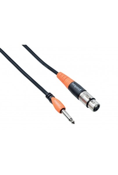 

Кабель XLR(F)-Jack 6.35mm(M), 6 м, черный Bespeco Silos SLSF600 (SLJF600), SLSF600