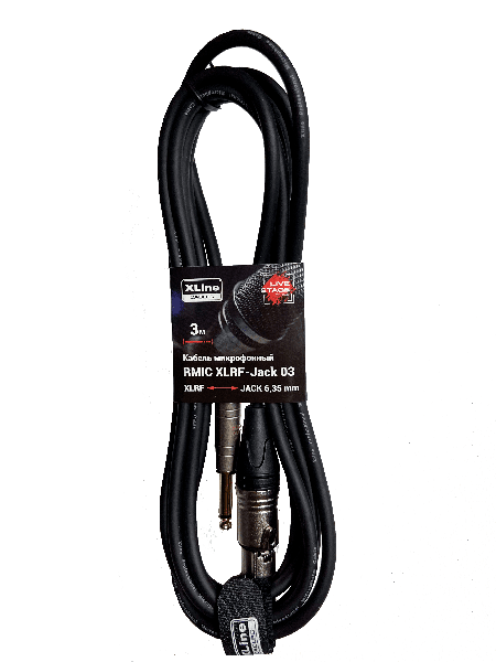 

Кабель XLR(F)-Jack 6.3mm(M), 3 м, черный Xline Cables RMIC XLRF-JACK 03 (RMIC XLRF-JACK 03 ), RMIC XLRF-JACK 03