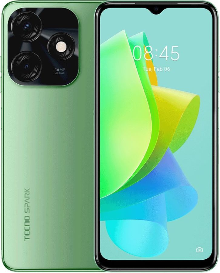 

Смартфон Tecno Spark 10C, 6.56" 720x1612 IPS, Unisoc Tiger T606, 4Gb RAM, 64Gb, 3G/4G, NFC, Wi-Fi, BT, 2xCam, 2-Sim, 5000 мА⋅ч, USB Type-C, Android 12, зеленый (TCN-KI5M.64.MEGR), Spark 10C
