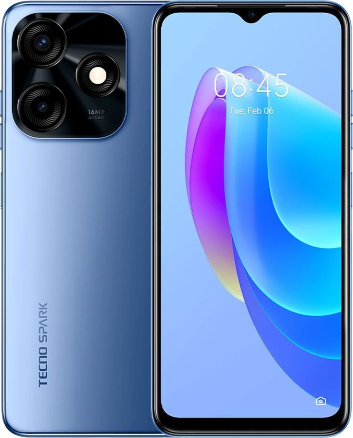 

Смартфон Tecno Spark 10C, 6.56" 720x1612 IPS, Unisoc Tiger T606, 4Gb RAM, 64Gb, 3G/4G, NFC, Wi-Fi, BT, 2xCam, 2-Sim, 5000 мА⋅ч, USB Type-C, Android 12, синий (TCN-KI5M.64.MEBL), Spark 10C