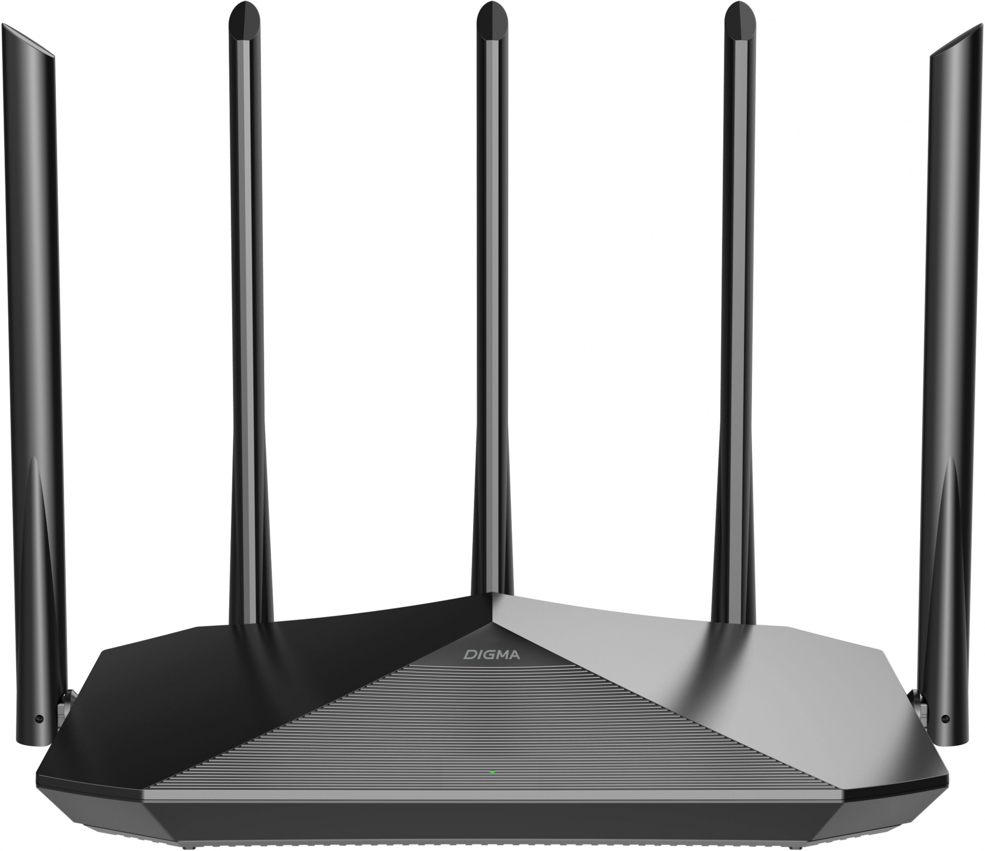 

Wi-Fi роутер Digma DWR-AX1501, 802.11a/b/g/n/ac/ax, 2.4 / 5 ГГц, до 1.5 Гбит/с, LAN 3x1 Гбит/с, WAN 1x1 Гбит/с, внешних антенн: 5x6 дБи, DWR-AX1501