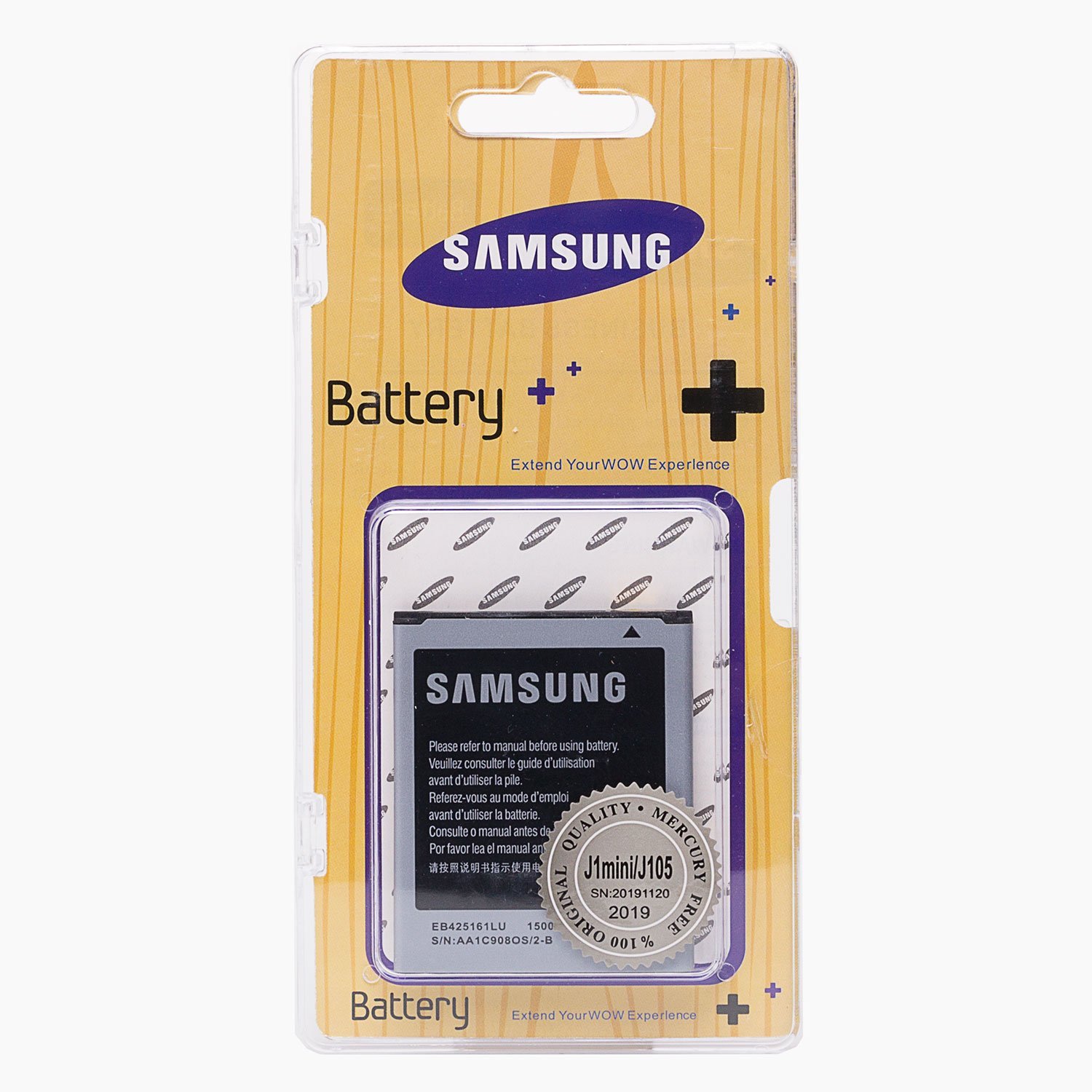 Аккумулятор Original для Samsung SM-J105 Galaxy J1 mini , Li-Ion, 1800mAh (113097) б/у, отказ от покупки, вскрыта упаковка