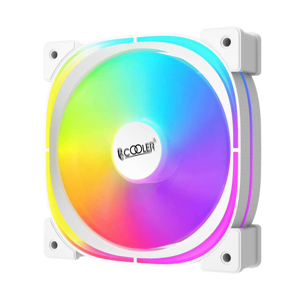 

Вентилятор PCCooler EF120 ARGB W, 120 мм, 1500rpm, 25.7 дБ, 4-pin PWM, 1шт, белый, ARGB подсветка, EF120 ARGB W