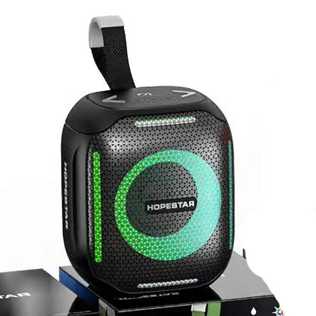 

Портативная акустика Hopestar Party 300mini, 5 Вт, AUX, USB, microSD, Bluetooth, подсветка, черный, Party 300mini
