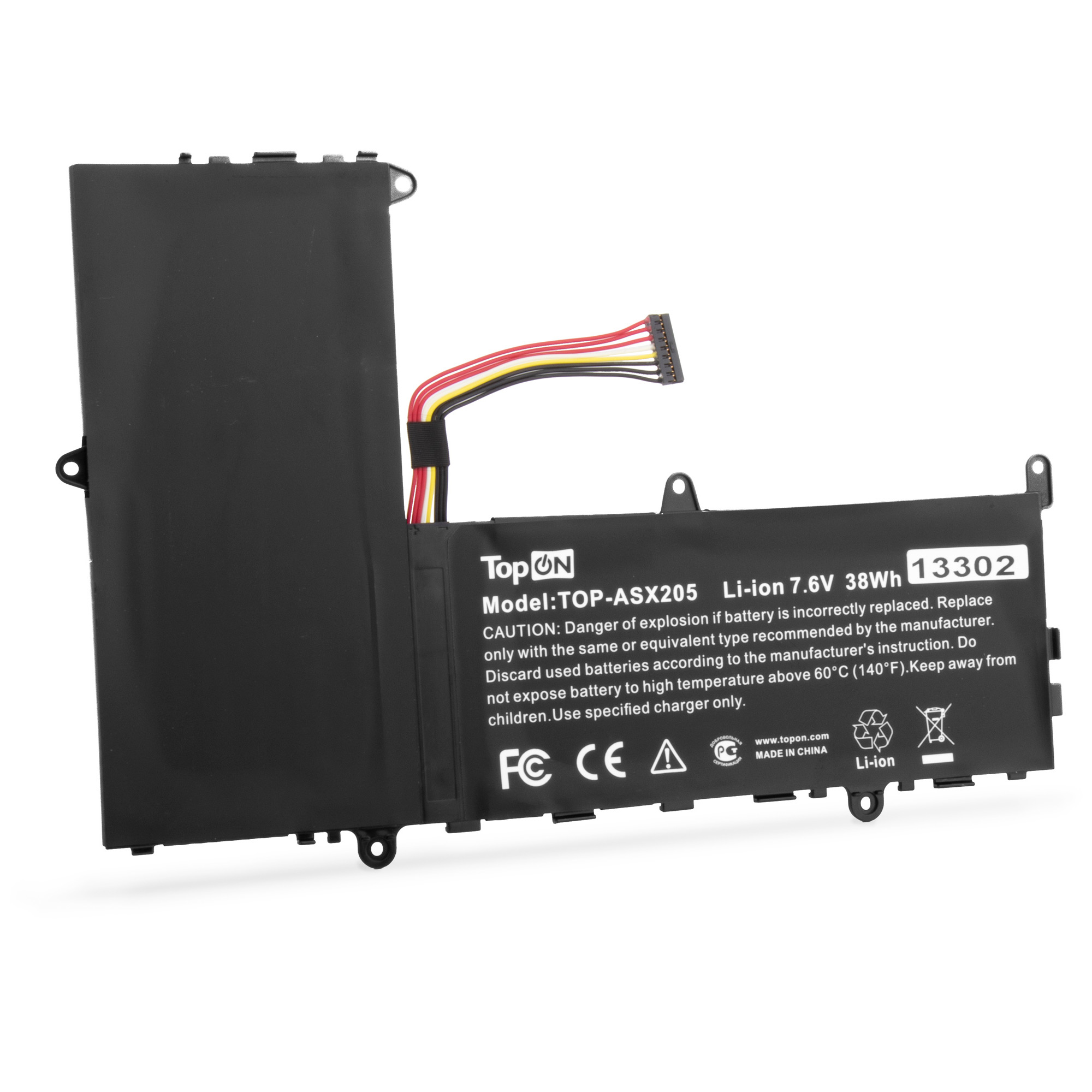 

Аккумуляторная батарея TopON для Asus EeeBook X205T, X205TA, X205TA-BING-FD005BS, X205TA-BING-FD015BS, X205TA-FD005BS, X205TA-FD0060TS, X205TA-FD0061TS, X205TA-FD015BS, X205TA-FD019BS, X205TA-1A, X205TA-1B, X205TA-1G, X205TA-1R, F205TA, F205TA-1A, F205TA-