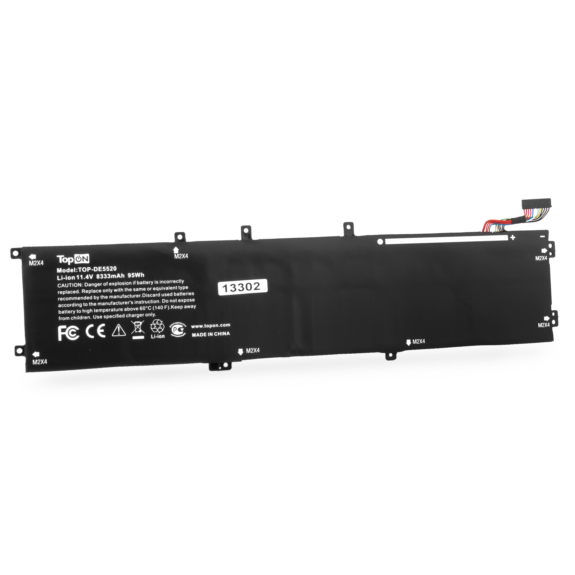 

Аккумуляторная батарея TopON для Dell XPS 15-7590, 15-9550, 15-9560, 15-9570, Vostro 7500, Precision 5520, M5520; 5530, M5530; 5540, M5540; 5510, M5510, 11.4V, 8.33 А·ч, 95Wh, черный (TOP-DE5520)