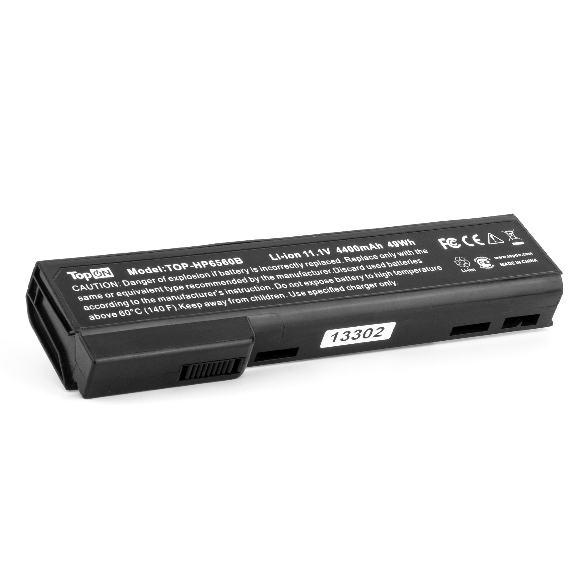 

Аккумуляторная батарея TopON для HP EliteBook 8460p, 8460w, 8470p, 8560p, Probook 6360b, 6460b, 6465b, 6560b, 6565b, 11.1V, 4.4 А·ч, 49Wh, черный (TOP-HP6560B)