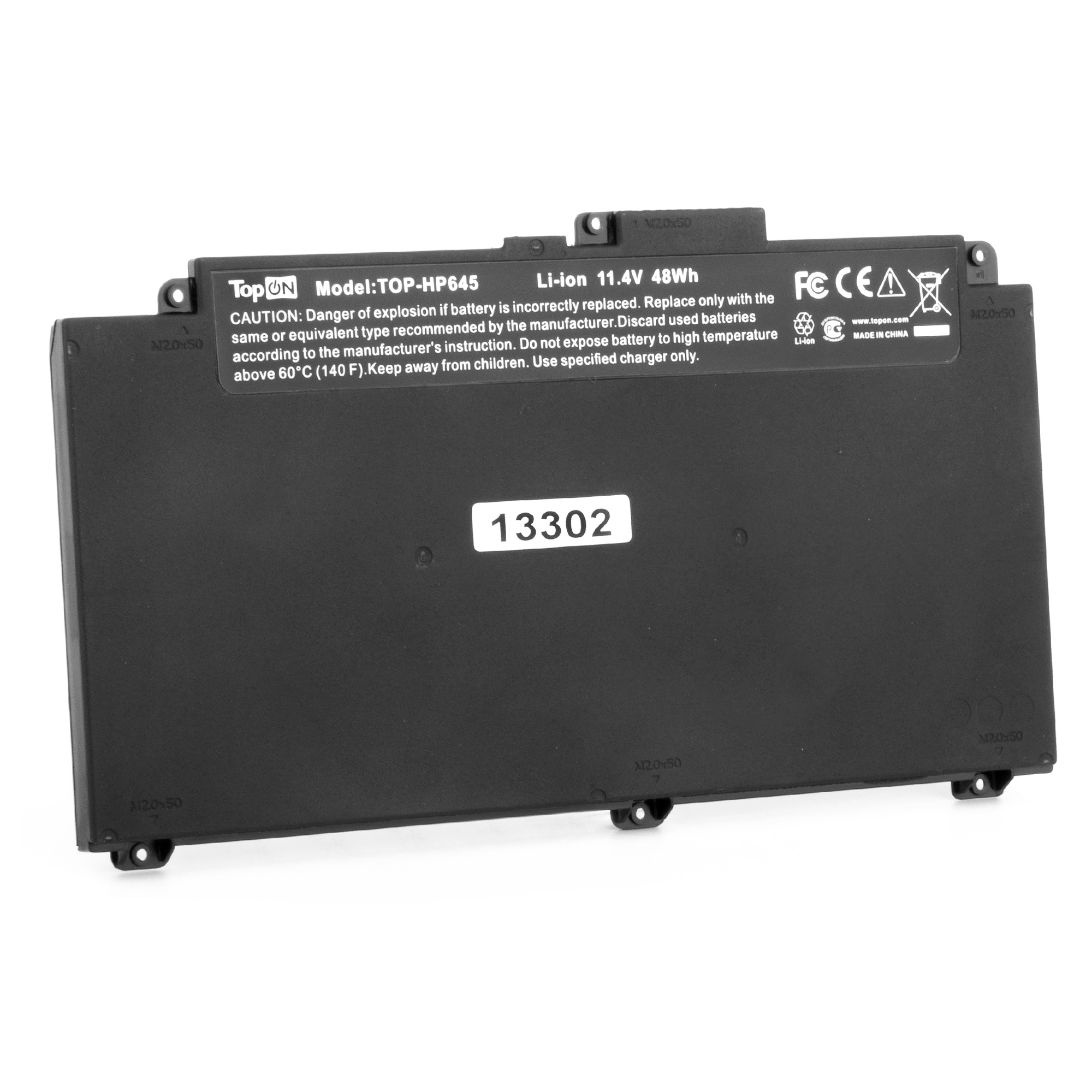 

Аккумуляторная батарея TopON для HP ProBook 645 G4, ProBook 645 G4, 3UP62EA, ProBook 645 G4, 3UP61EA, 11.4V, 4.2 А·ч, 48Wh, черный (TOP-HP645)