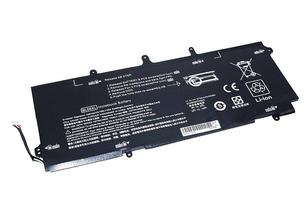 

Аккумуляторная батарея HP оригинальная для HP EliteBook Folio 1040G1/1040G2, 42Wh, черный, техническая упаковка (722297-005-OEM)