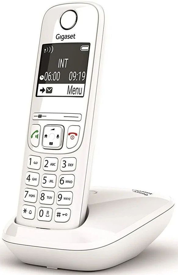 

Радиотелефон Gigaset AS690 RUS SYS, DECT, АОН, белый (S30852-H2816-S302), AS690 RUS SYS