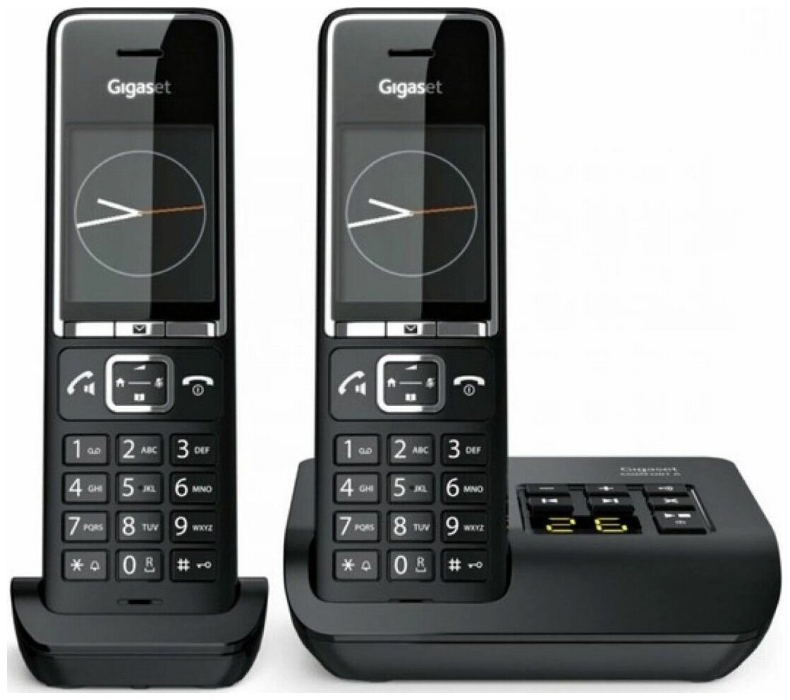 Радиотелефон Gigaset Comfort 550A DUO RUS, DECT, АОН, 1221071 купить по  цене 11500 руб в Новосибирске в интернет-магазине e2e4