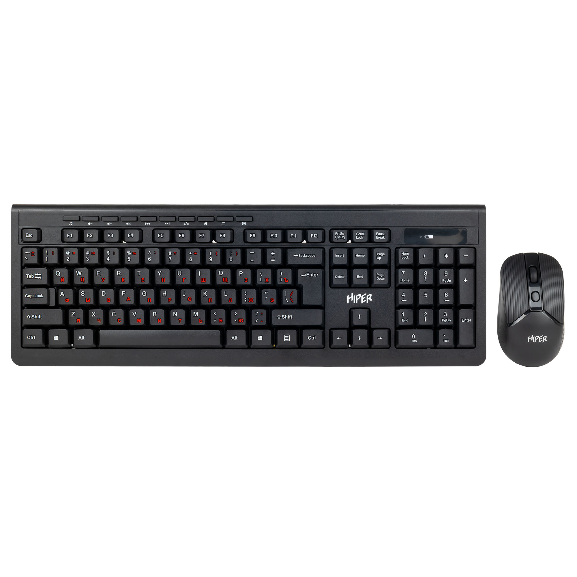 Клавиатура + мышь Hiper OSW-2100, USB, черный