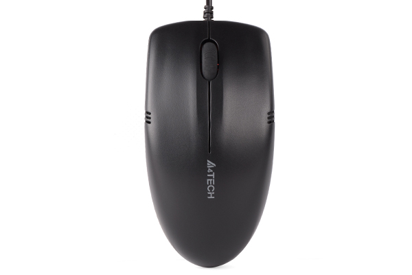 Мышь проводная A4Tech OP-530NU, 1000dpi, оптическая светодиодная, USB, черный