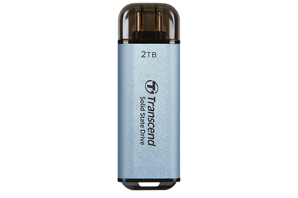 Внешний SSD Transcend ESD300 2Tb, M.2, голубой