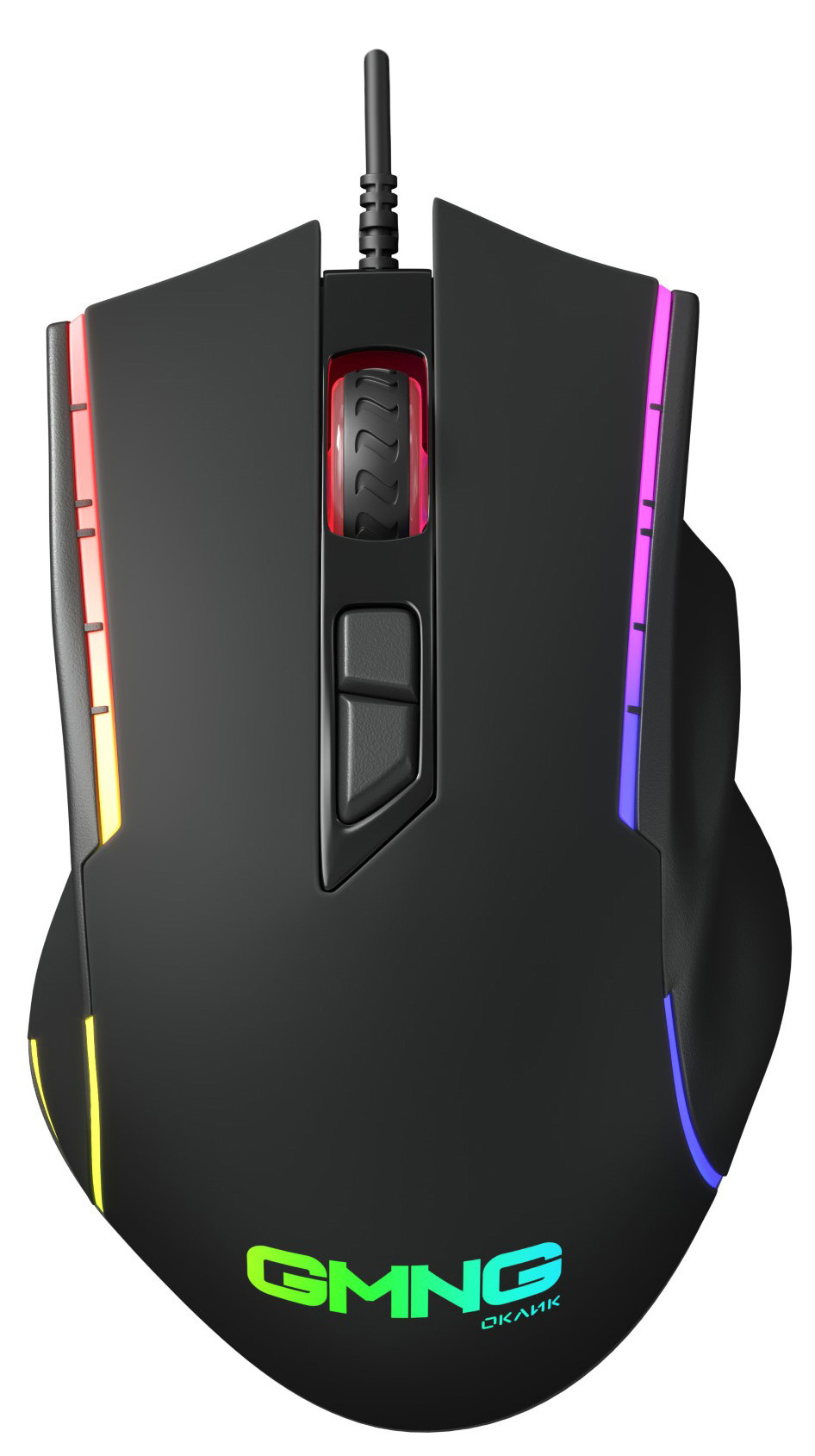 

Мышь проводная GMNG 950GM, 7200dpi, оптическая светодиодная, USB, черный (1533300), GMNG 950GM
