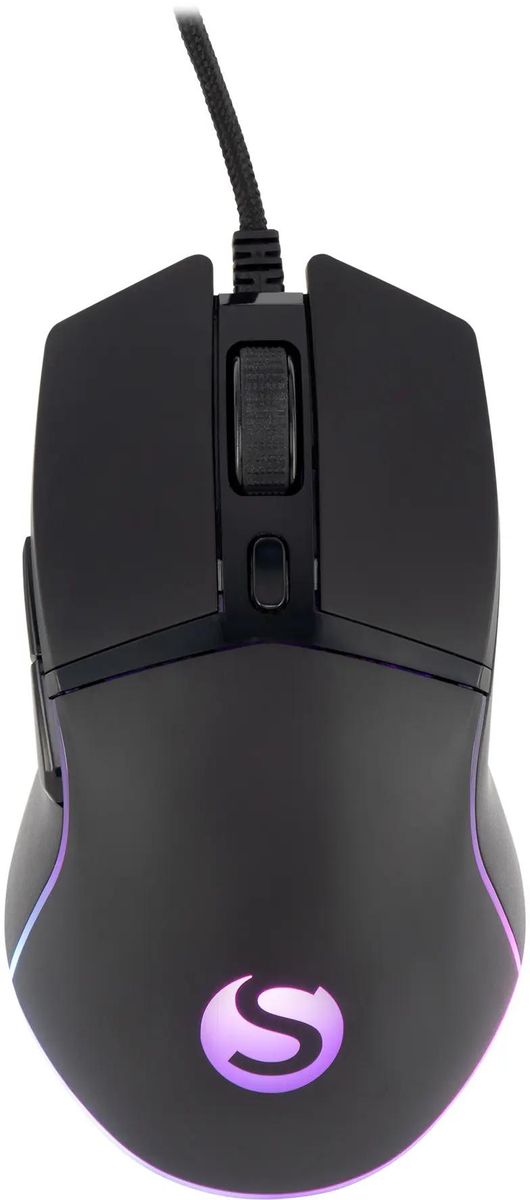 

Мышь проводная SUNWIND SW-M720G, 8000dpi, оптическая светодиодная, USB, черный (1422384), SW-M720G