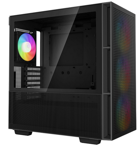 Корпус Deepcool CH560, ATX, Midi-Tower, USB 3.0, USB Type-C, RGB подсветка, черный, без БП (R-CH560-BKAPE4-G-1)