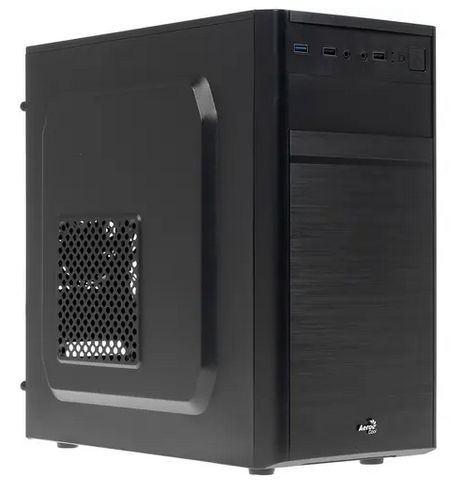 Корпус AeroCool CS-103, mATX, Mini-Tower, USB 3.0, черный, 500 Вт (4718009159372)