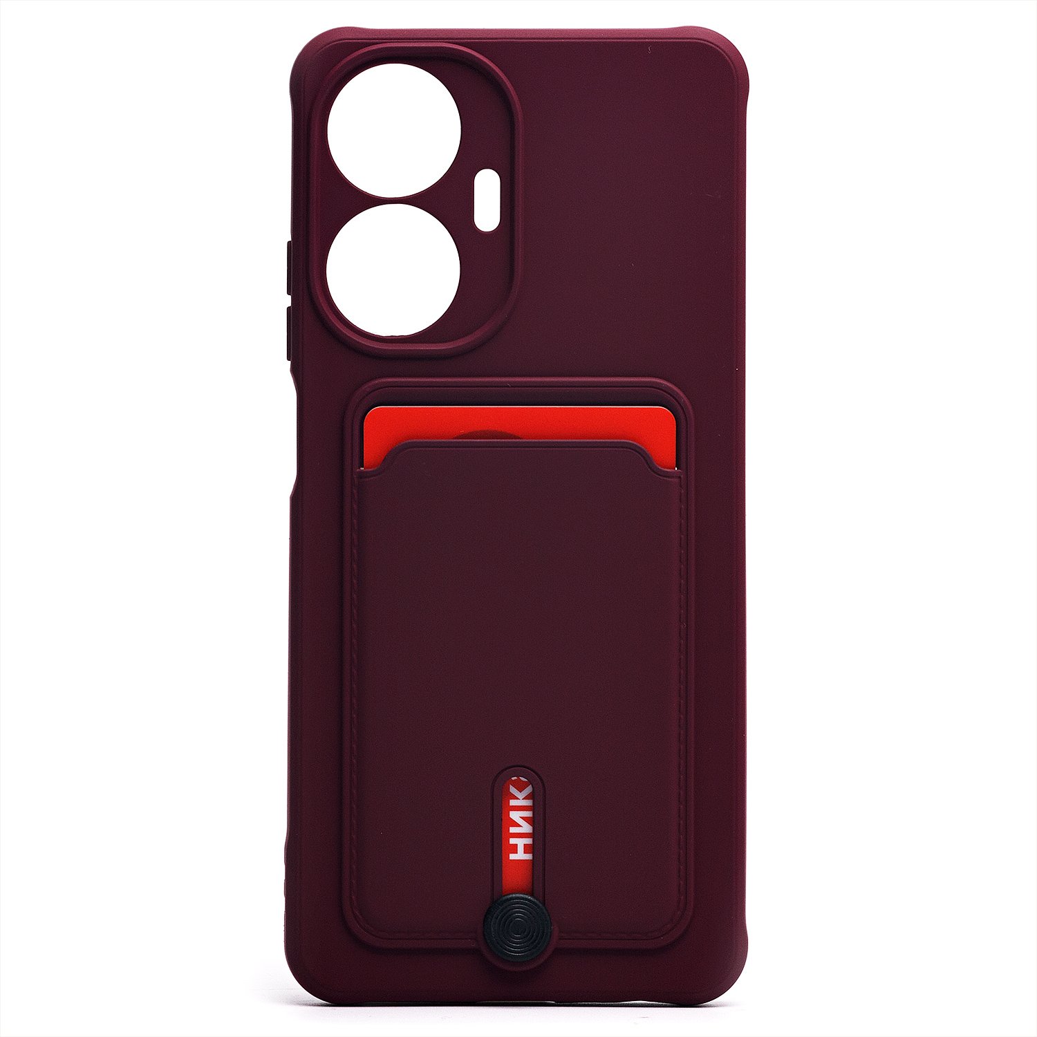 Чехол-накладка SC304 для смартфона Realme C55, бордовый