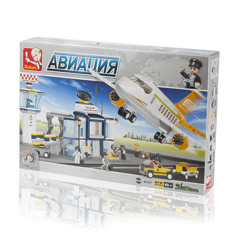 

Конструктор SLUBAN "Авиация: Аэропорт", деталей: 678 (M38-B0367), "Авиация: Аэропорт"