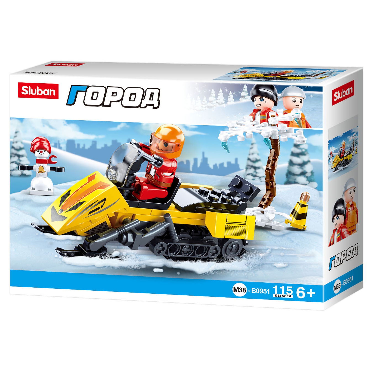 

Конструктор SLUBAN "Город: Снегоход", деталей: 115 (M38-B0951), "Город: Снегоход"