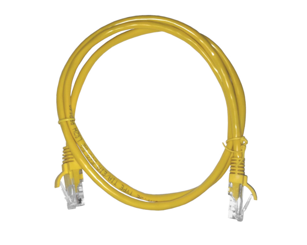 

Патч-корд UTP кат.5e, 1 м, RJ45-RJ45, желтый, LSZH, Netko (N.BC.UTP.5e-1.0m-6-lszh)