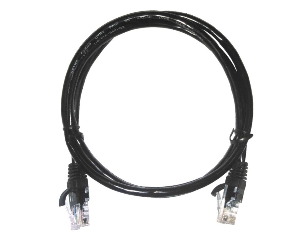 

Патч-корд UTP кат.5e, 1 м, RJ45-RJ45, черный, LSZH, Netko (N.BC.UTP.5e-1.0m-1-lszh)