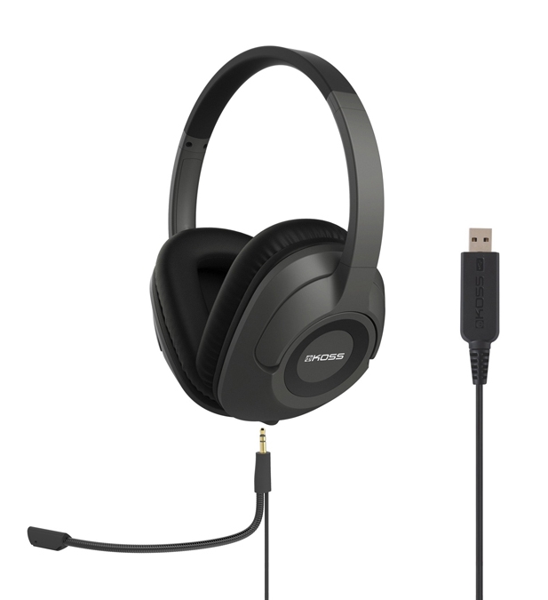Проводная гарнитура KOSS SB42-USB , USB, черный б/у, после ремонта, следы эксплуатации, комплект полный