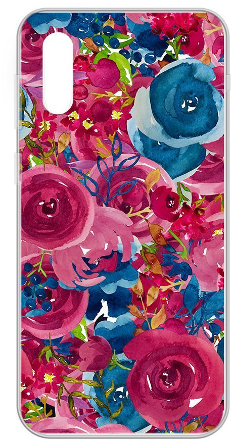 

Чехол-накладка Gresso Air для смартфона Samsung Galaxy A02, термопластичный полиуретан (TPU), прозрачный/рисунок цветы (GR17AAAE9160)