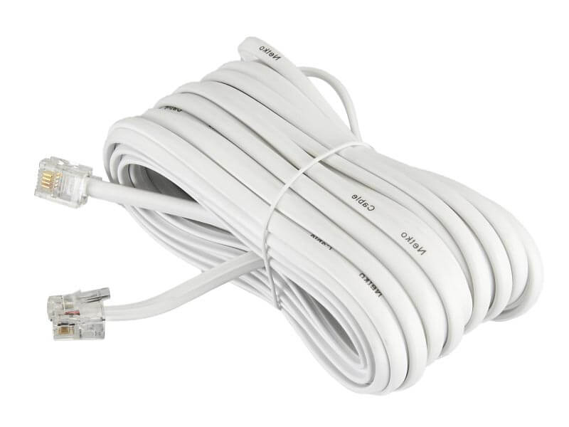 

Патч-корд удлинитель телефонный, 10 м, RJ11-RJ11, белый, CU, плоский, Netko (TEC-10M-W-PB)