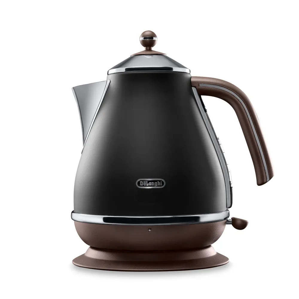

Чайник электрический Delonghi Icona Capitals KBOV2001.BK 1.7л. 2 кВт, нержавеющая сталь/пластик, черный (KBOV2001.BK), KBOV2001.BK