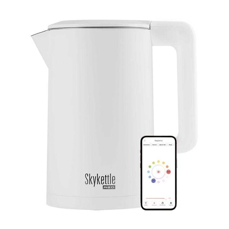

Чайник Red Solution SkyKettle RK-M216S 1.7л. 2.2 кВт, нержавеющая сталь/пластик, белый, RK-M216S