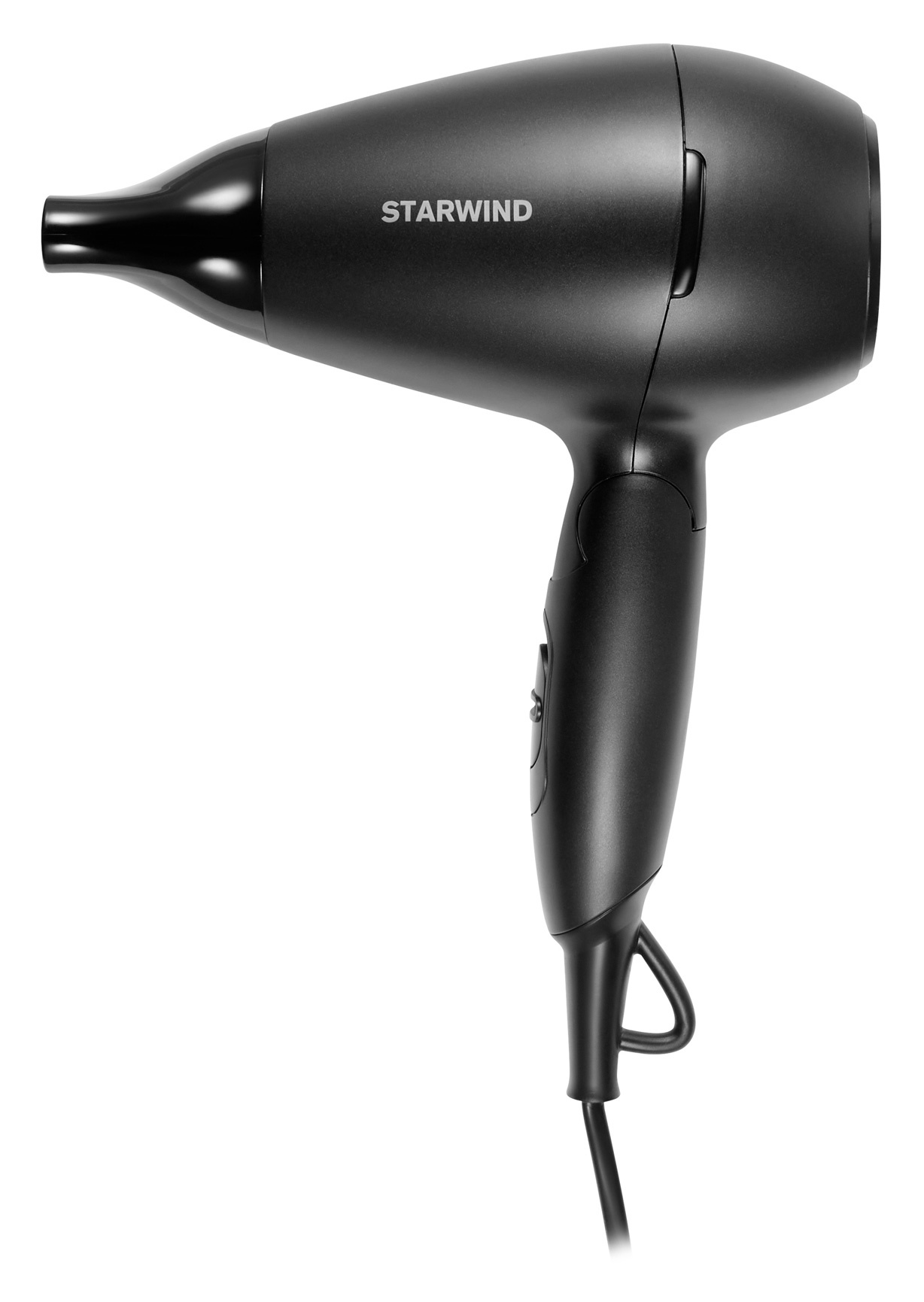 

Фен Starwind SHD 7067 1.4 кВт, режимов: 2, насадок: 1, черный, SHD 7067