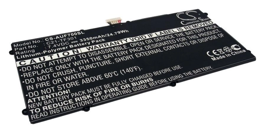 

Аккумулятор CameronSino CS-AUF700SL, 7.4V, 3.35 А·ч, Li-pol для Asus Transformer Pad TF700T, CS-AUF700SL