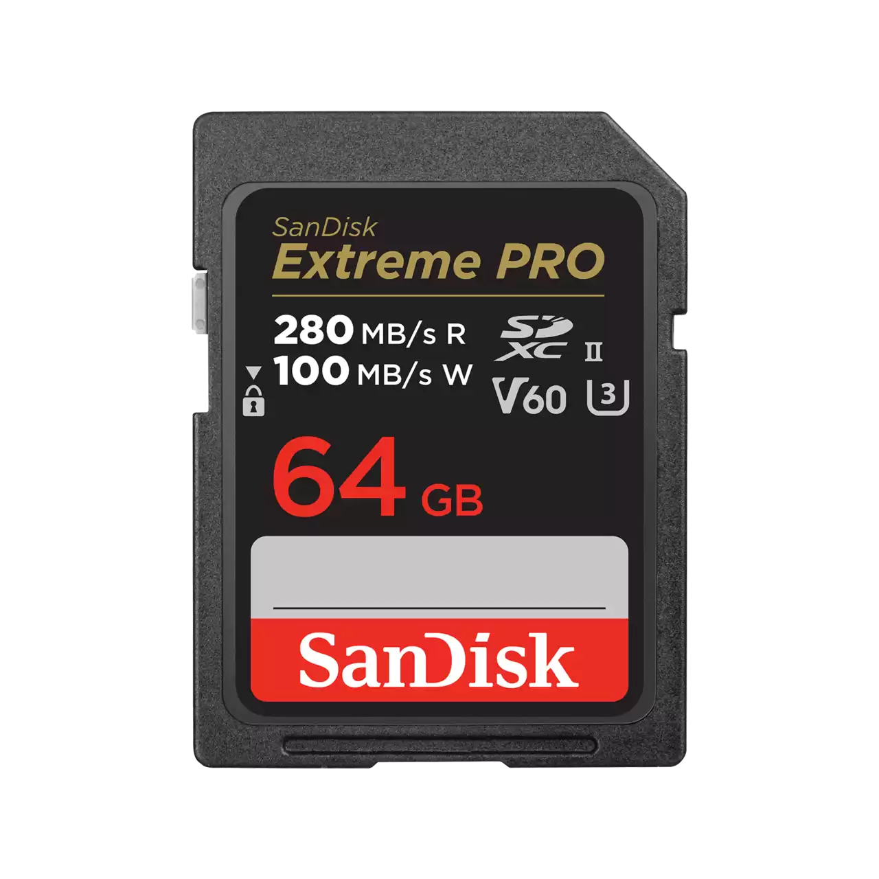 Карта памяти 64Gb SDXC Sandisk Extreme Pro Class 10 UHS-II U3 V60 (SDSDXEP-064G-GN4IN)