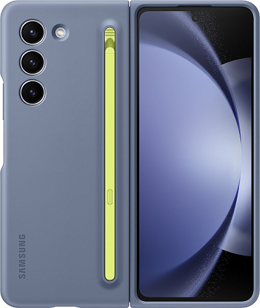 

Чехол-накладка Samsung Slim S Pen Case для смартфона Samsung Galaxy Z Fold5, поликарбонат/полиуретан, голубой (EF-OF94PCLEGRU)