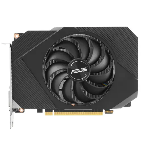 

Видеокарта ASUS NVIDIA GeForce GTX 1630 PH-GTX1630-4G-EVO , 4Gb DDR6, 64 бит, PCI-E, DVI, HDMI, DP, Retail (90YV0I53-M0NA00), PH-GTX1630-4G-EVO