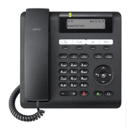 

VoIP-телефон Unify OpenScape CP200 , монохромный дисплей, PoE, черный (L30250-F600-C426), OpenScape CP200