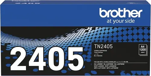 

Картридж лазерный Brother TN-2405, черный, 1200 страниц, оригинальный для Brother HL L2335D/HL L2370DN/HL L2375DW/DCP L2535D/DCP L2550DW/MFC L2715DW/MFC L2750DW с чипом