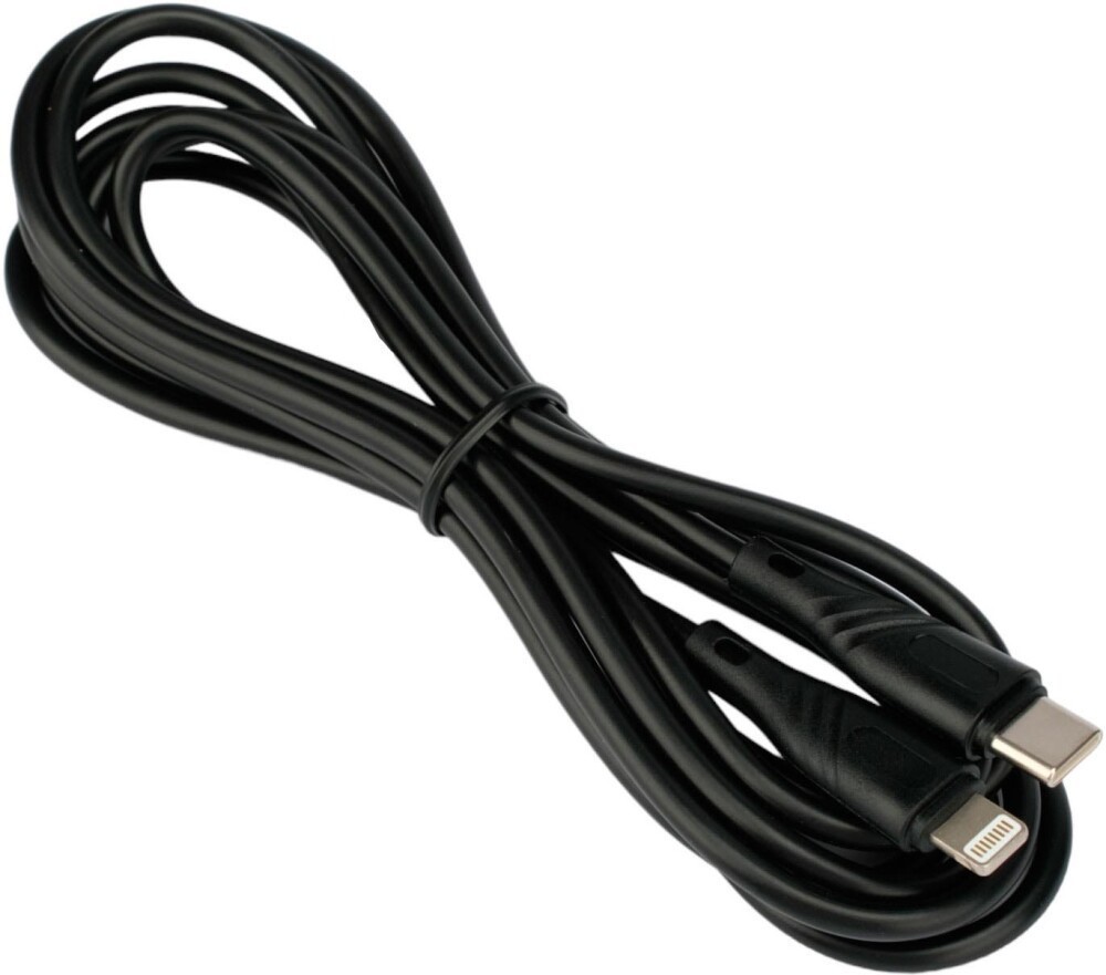 

Кабель USB Type-C(m)-Lightning 8-pin(m), быстрая зарядка, 2.1А, 2 м, черный, Cablexpert CCB-USB2-CMAPO1-2MB (CCB-USB2-CMAPO1-2MB), CCB-USB2-CMAPO1-2MB