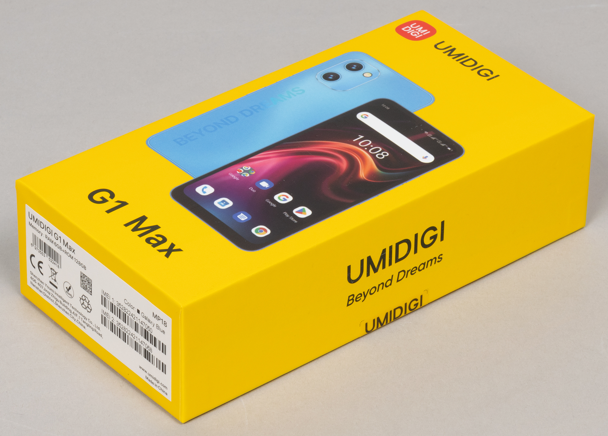 Смартфон UMIDIGI G1 MAX 6Gb/128Gb Android черный (C.G1MA-U-J-192-B-Z01)