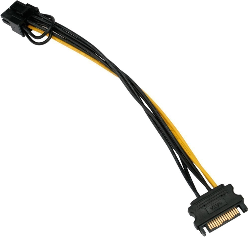 Кабель питания SATA-PCI-E 8-pin Cablexpert 20 см